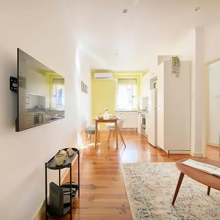 شقة Lovely 2-bedroom In Trendy Campo Ourique Lisboa
